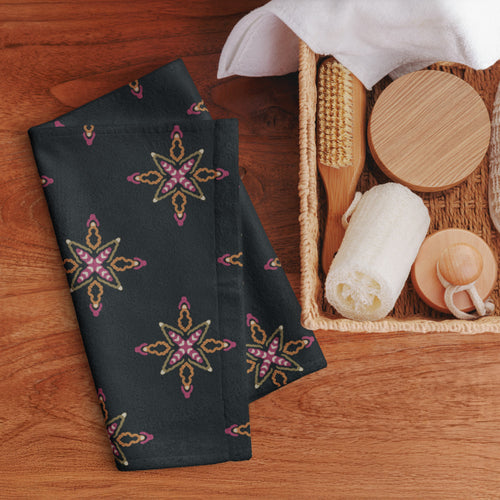 Disco Star Hand Towel mockup 1 pattern preview