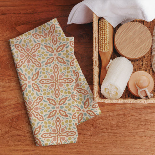 Picnik Petal Hand Towel mockup 1 pattern preview