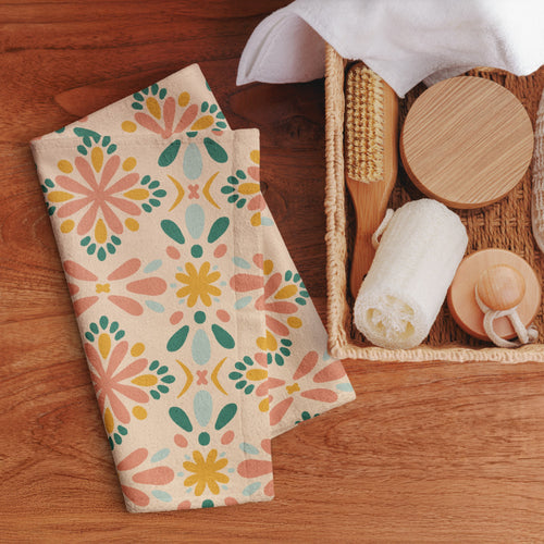 Picnik Scatter Hand Towel mockup 1 pattern preview