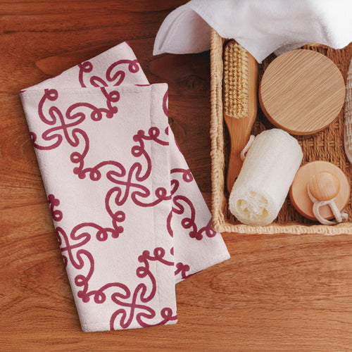 Alison Kitchen Tangle Hand Towel mockup 1 pattern preview