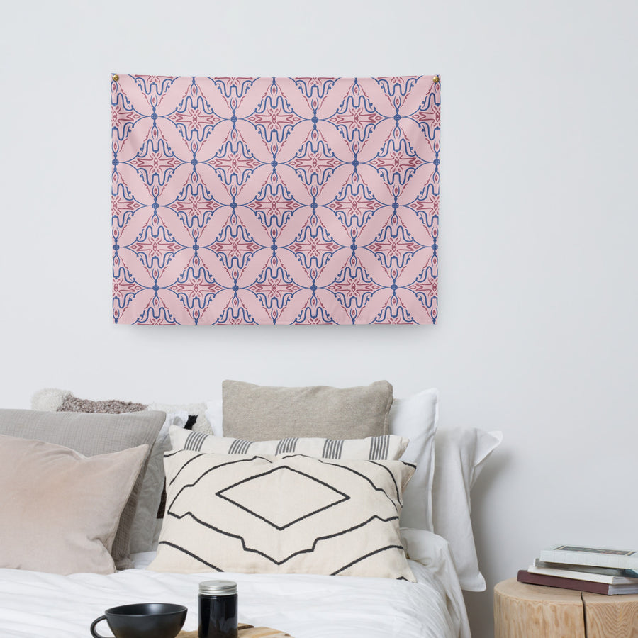Butterfly Vine Wall Tapestry mockup 1