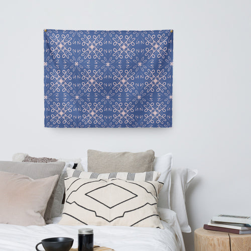 Wild Hearts Wall Tapestry mockup 1 pattern preview