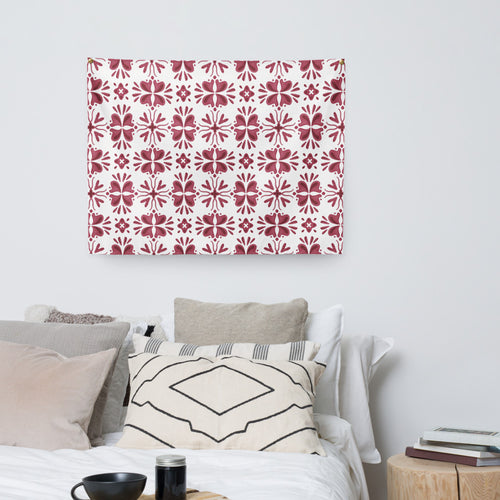Alison Spice Cabinet Wall Tapestry mockup 1 pattern preview