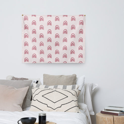 Alison Good Days Only Wall Tapestry mockup 1 pattern preview
