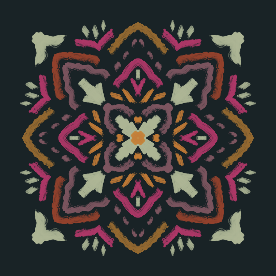 Jewel Ikat AOP Leggings mockup 2