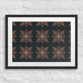 Golden Ikat Star