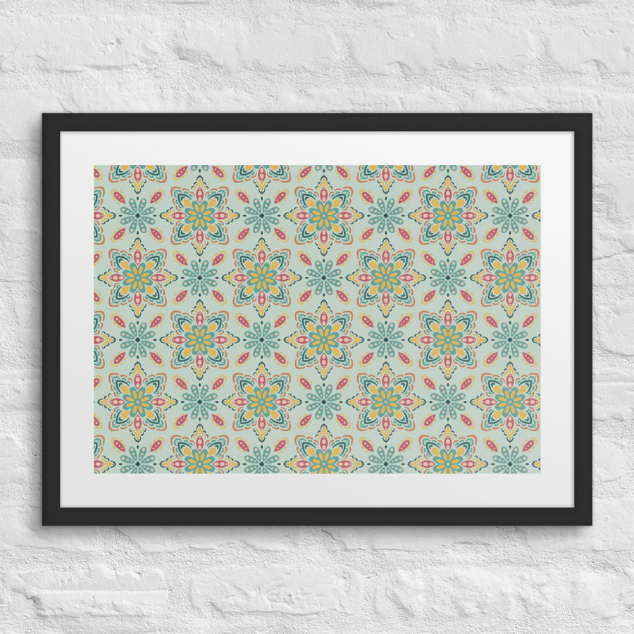 Spice Market Matted Framed Poster mockup 1