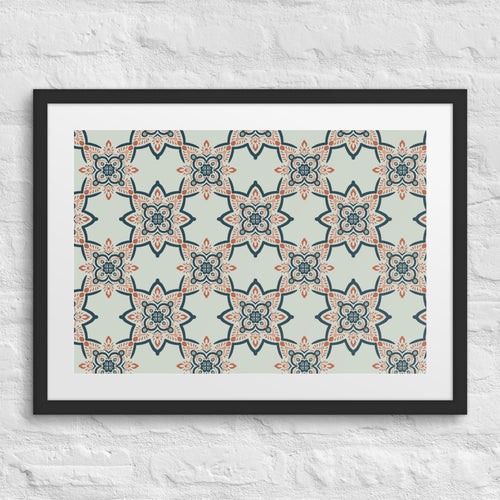 Star Souk Matted Framed Poster mockup 1 pattern preview
