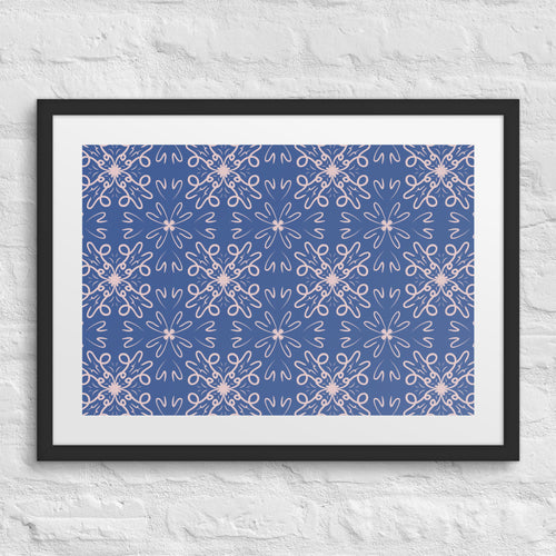 Wild Hearts Matted Framed Poster mockup 1 pattern preview