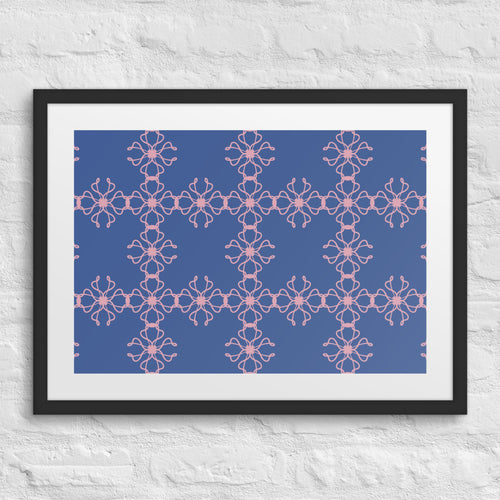 Ribbon Cross Matted Framed Poster mockup 1 pattern preview