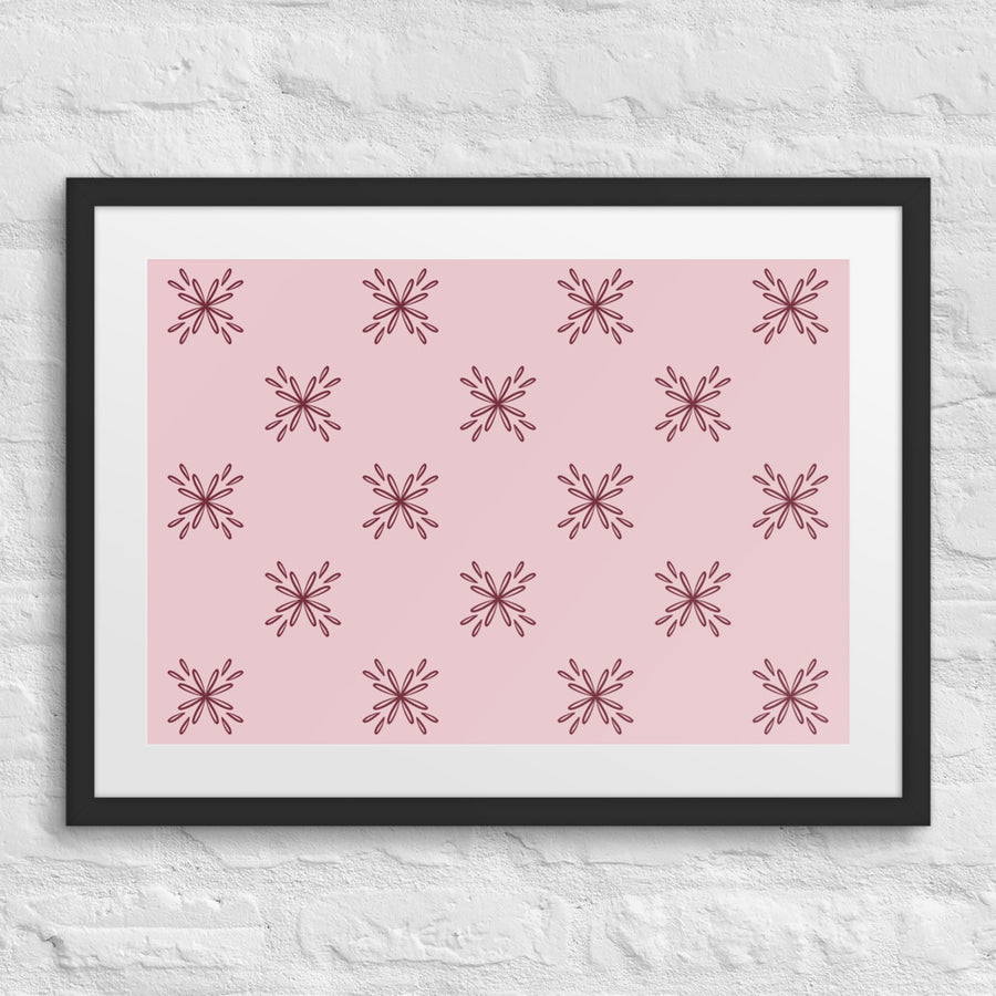 Blossom Tile Matted Framed Poster mockup 1