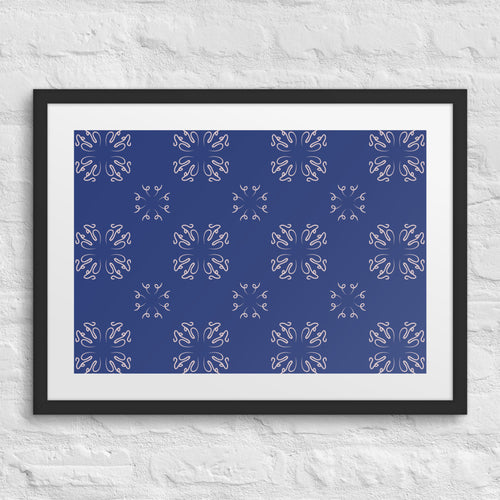Calligraphy Cross Matted Framed Poster mockup 1 pattern preview