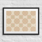 Peach Paisley Tile — 18