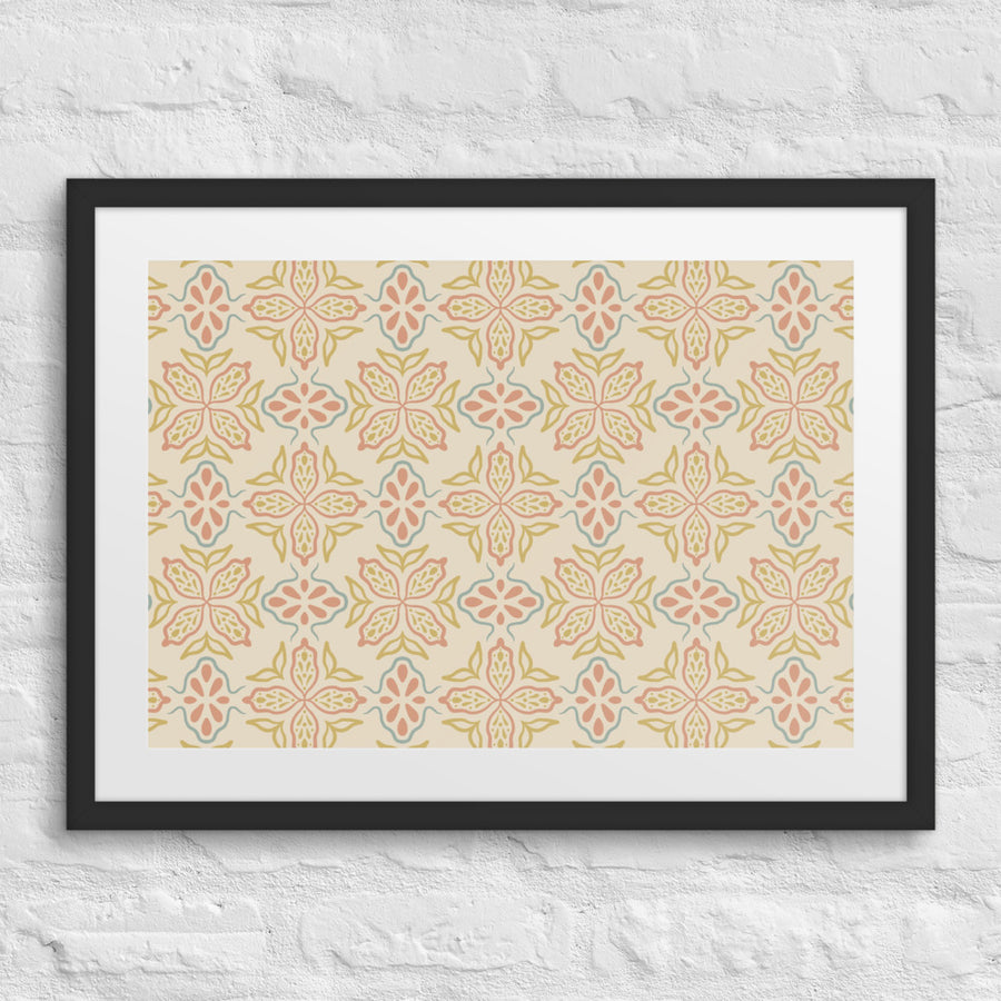Picnik Tulip Matted Framed Poster mockup 1