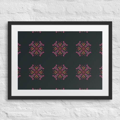 Serpentine Eye Matted Framed Poster mockup 1 pattern preview