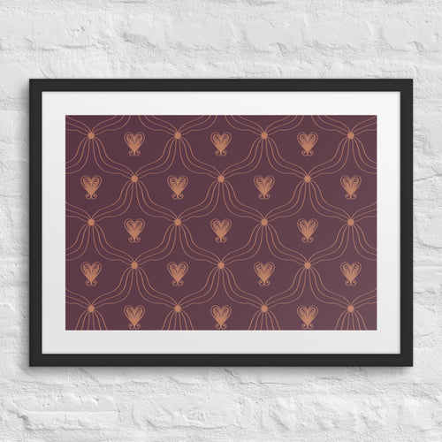 Zinque 1 Matted Framed Poster mockup 1 pattern preview