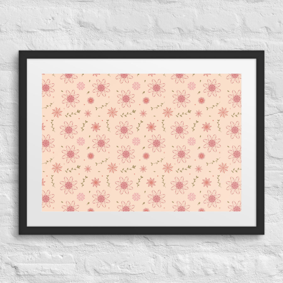 Delicate Romance 3 Matted Framed Poster mockup 1