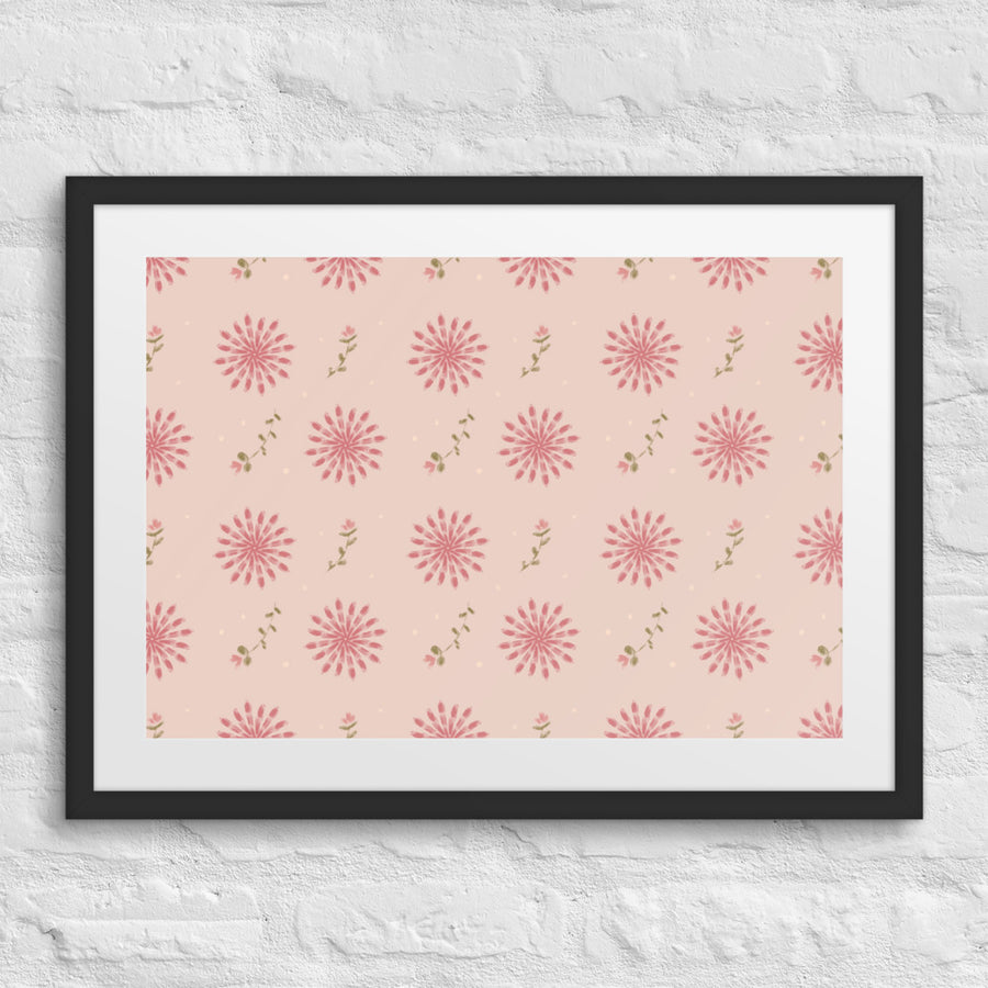 Delicate Romance 4 Matted Framed Poster mockup 1