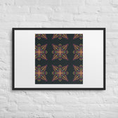 Golden Ikat Star