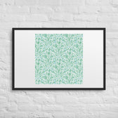 Teal Vine Damask — 24