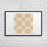 Peach Paisley Tile — 24