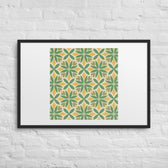 Green Petal Tile — 24