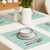 Teal Vine Damask