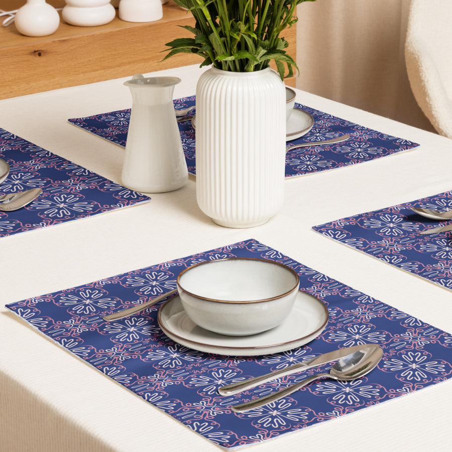 Night Bloom Placemat Set mockup 1