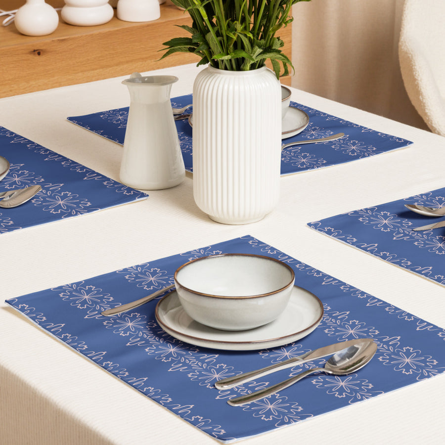 Leaf Damask Placemat Set mockup 1