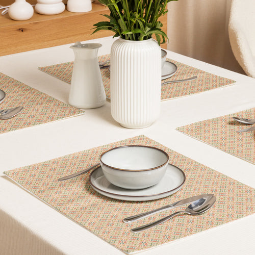 Serpentine Bloom Placemat Set mockup 1 pattern preview