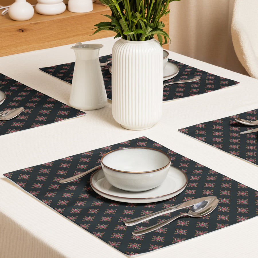 Dot Medallion Placemat Set mockup 1