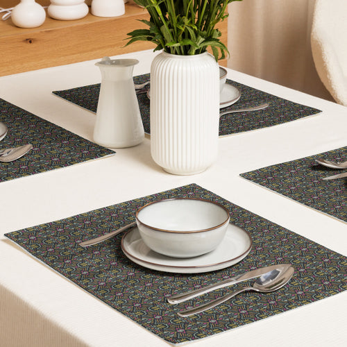 Dark Folk Eye Placemat Set mockup 1 pattern preview