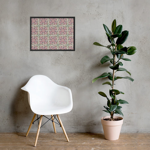 Serpentine Tile Framed Photo Poster mockup 1 pattern preview