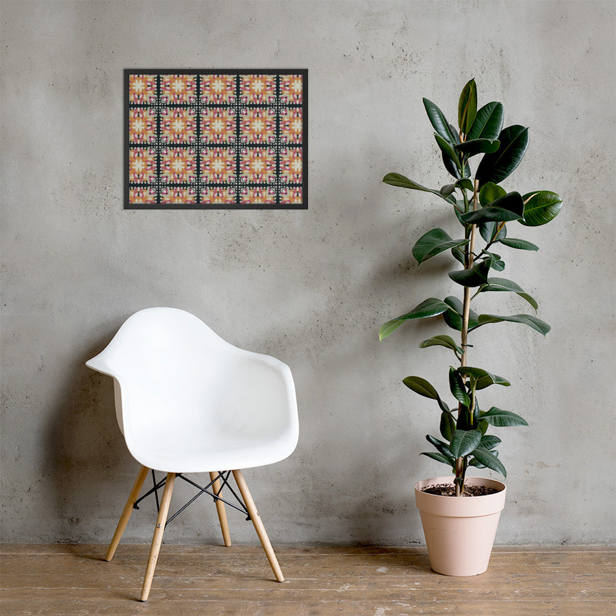 Inkblot Medallion Framed Photo Poster mockup 1