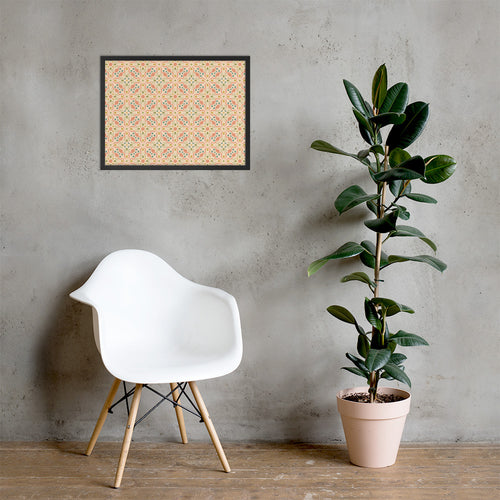 Serpentine Bloom Framed Photo Poster mockup 1 pattern preview