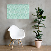Teal Vine Damask — 24