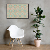 Teal Scroll Tile — 24