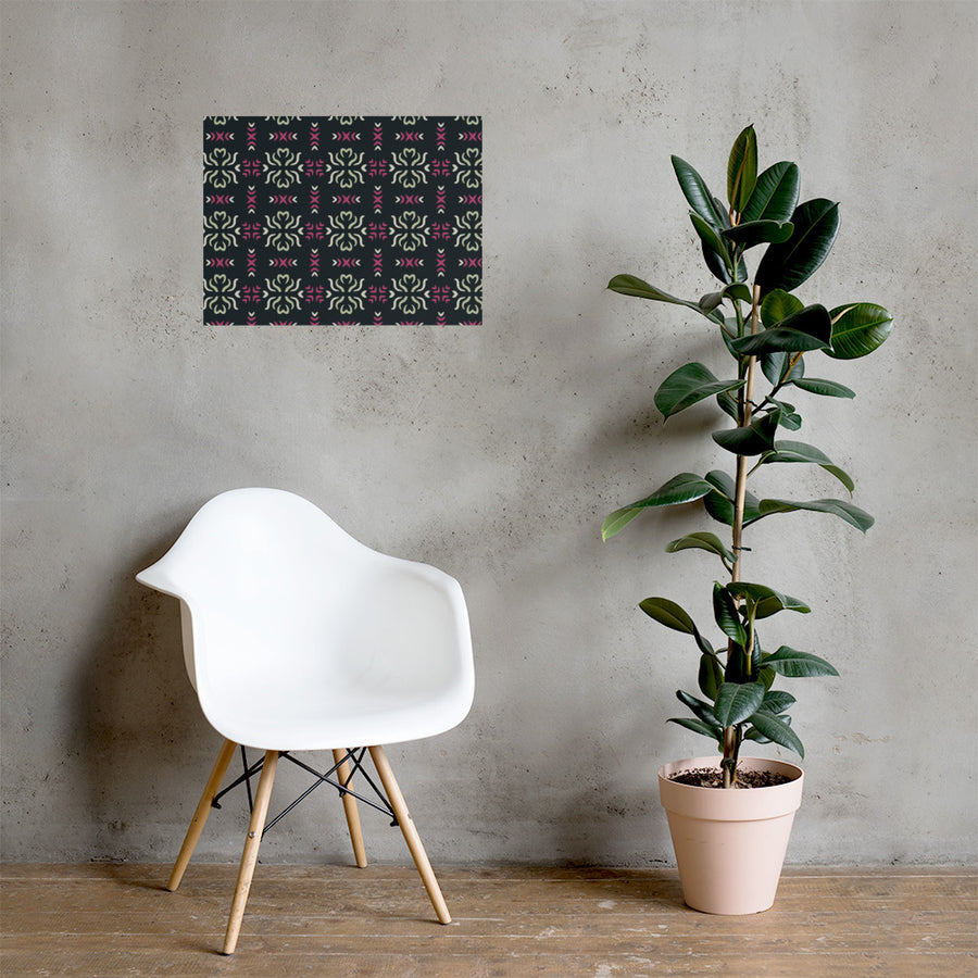 Sage Heart Cross Photo Poster mockup 1