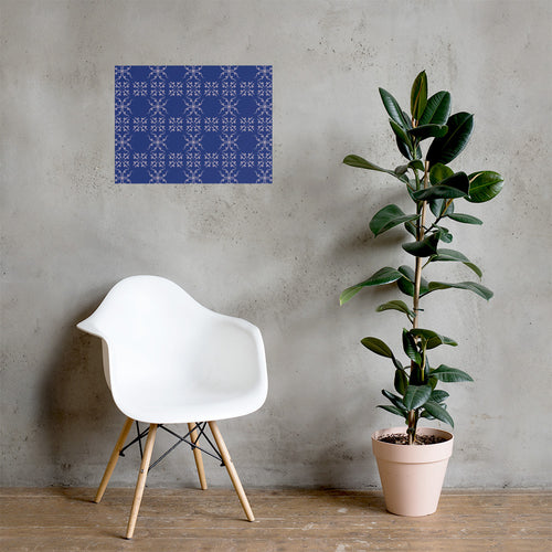 Curl Cross Photo Poster mockup 1 pattern preview
