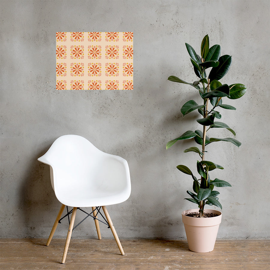 Folk Daisy Photo Poster mockup 1