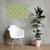 Green Petal Tile — 24