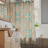 Teal Scroll Tile