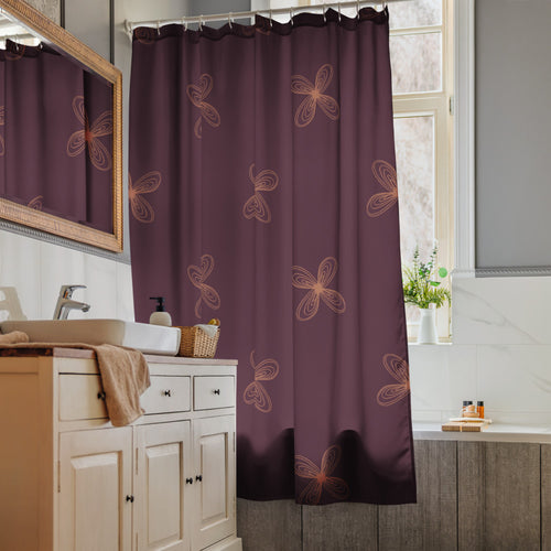Zinque 3 Shower Curtain mockup 1 pattern preview