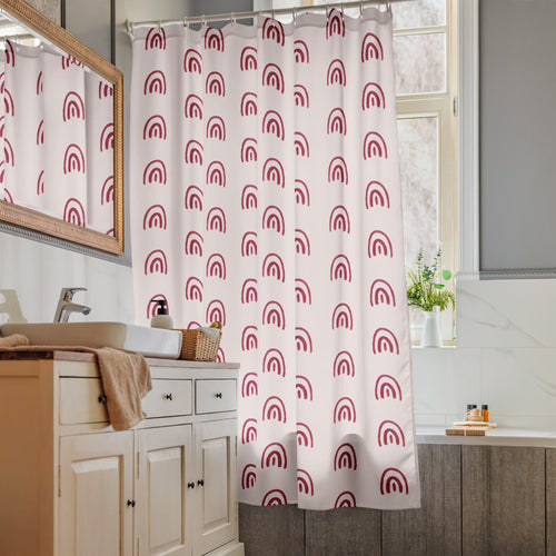 Alison Good Days Only Shower Curtain mockup 1 pattern preview