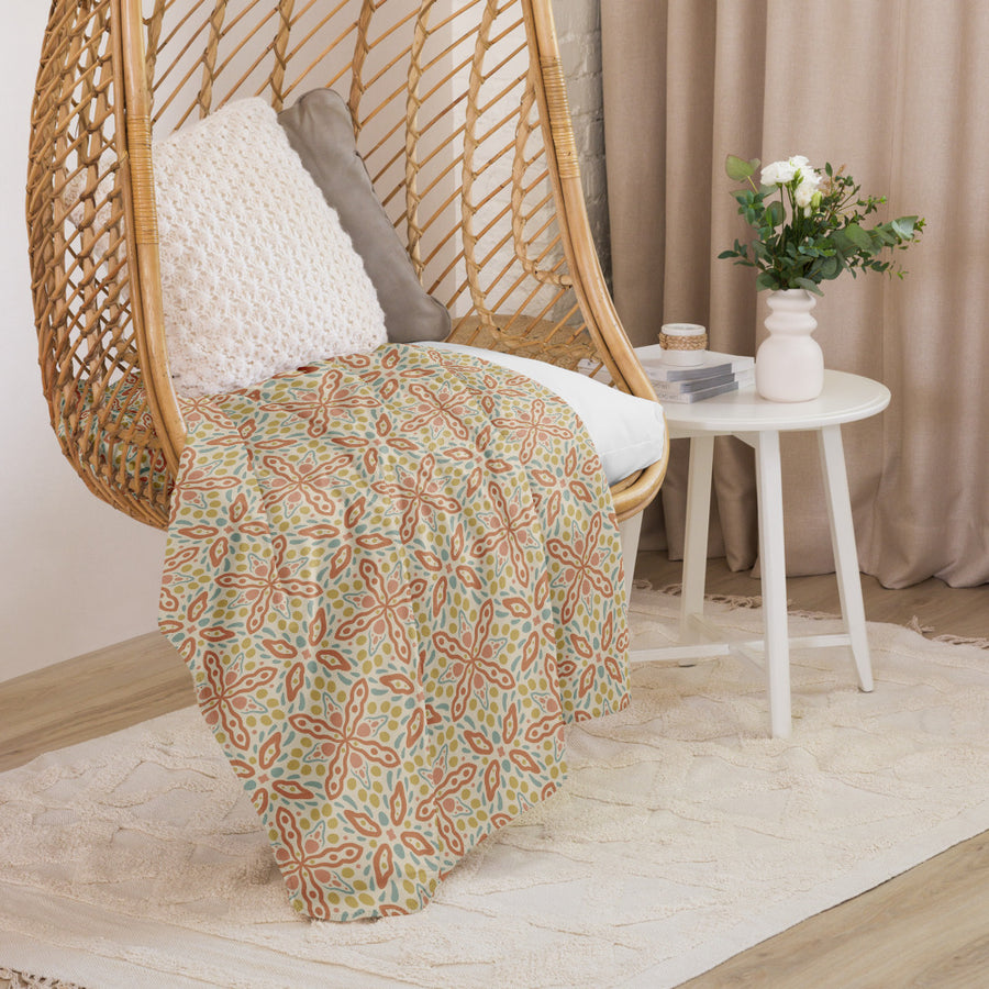 Picnik Petal Sherpa Blanket mockup 1