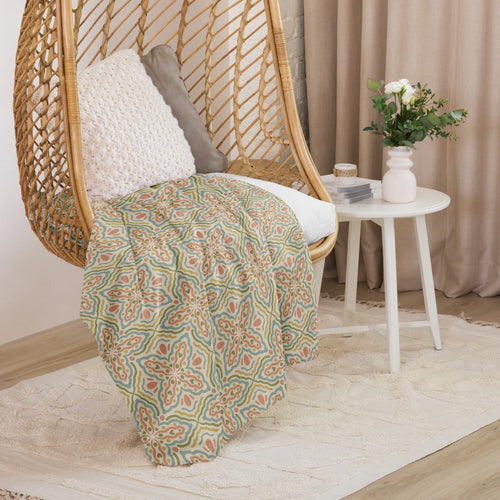 Butterfly Wave Sherpa Blanket mockup 1 pattern preview
