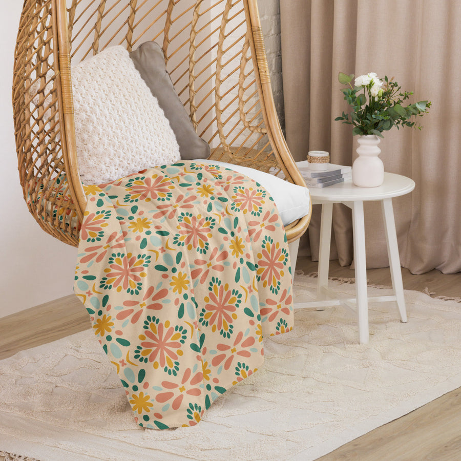 Picnik Scatter Sherpa Blanket mockup 1