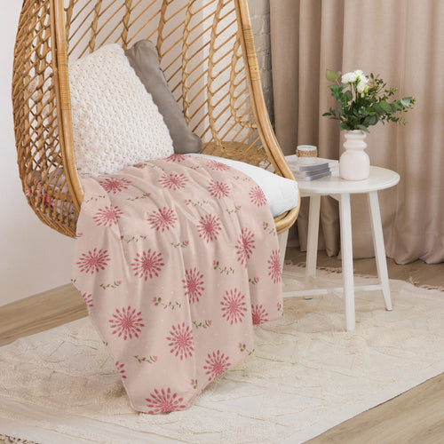 Delicate Romance 4 Sherpa Blanket mockup 1 pattern preview