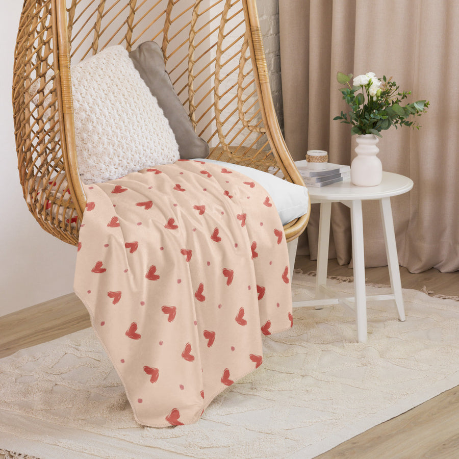 Delicate Romance 1 Sherpa Blanket mockup 1