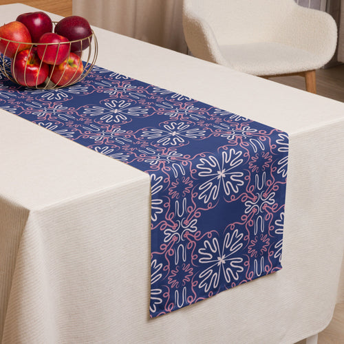 Night Bloom Table Runner mockup 1 pattern preview